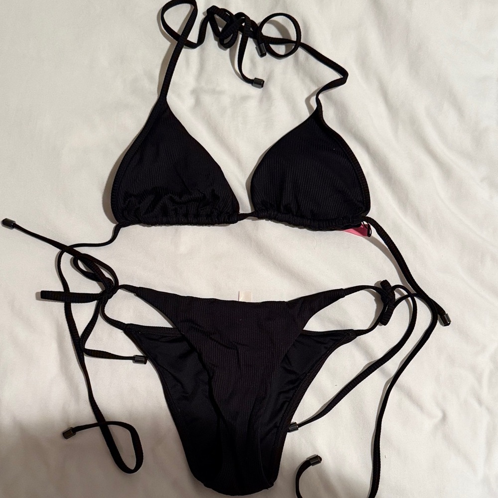 Black Triangle Bikini Set - image 1